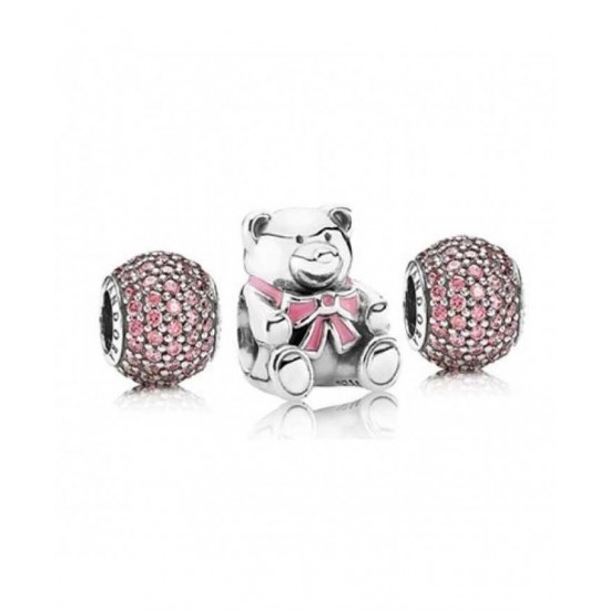 Pandora Charm-Pink For A Girl Jewelry