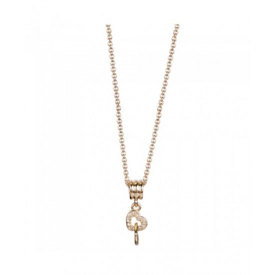 Pandora Necklace-Rose Interlocked Hearts