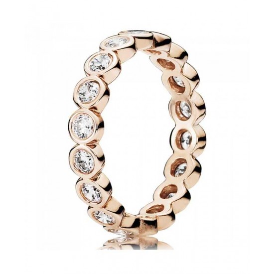 Pandora Ring-Rose Sparkling Cubic Zirconia Eternity Jewelry