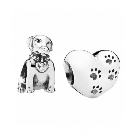 Pandora Charm-Silver Dog Lovers Jewelry