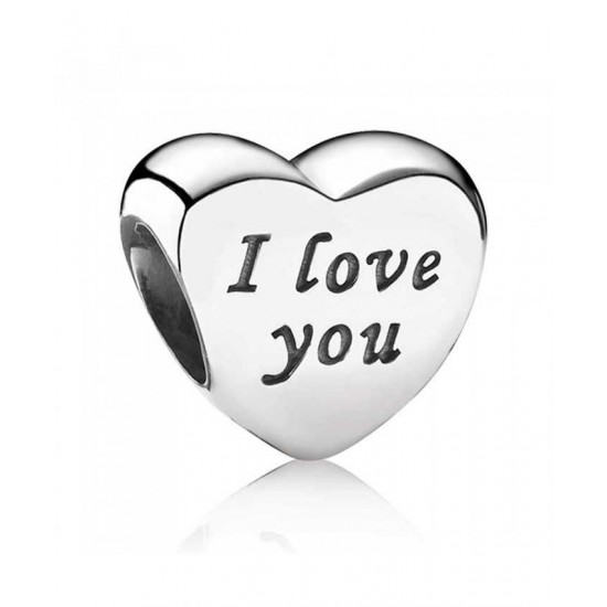 Pandora Charm-Silver I Love You Hearts