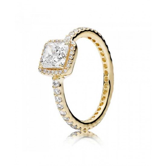 Pandora Ring-14ct Gold Timeless Elegance