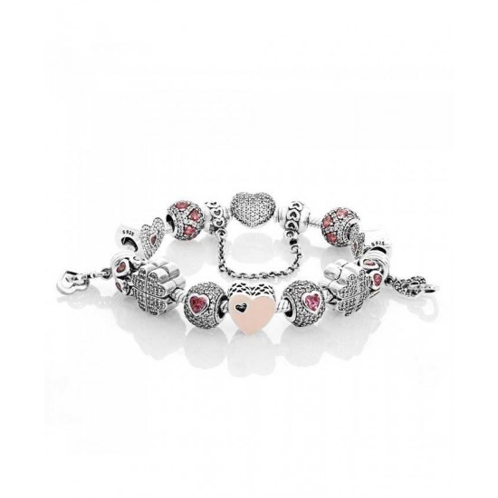 Pandora Bracelet-Advertised Captivated Love Complete