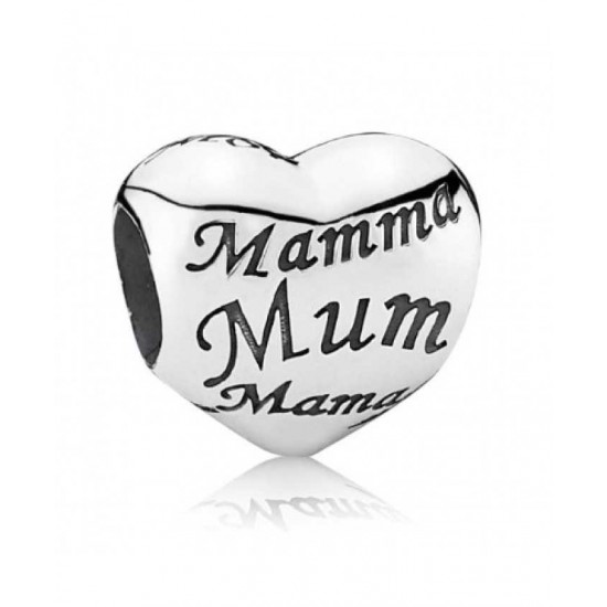 Pandora Charm-Silver Heart Mum