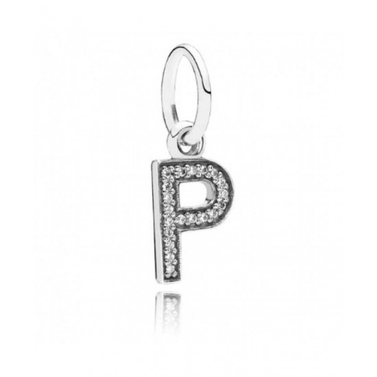 Pandora Charm-Sparkling Alphabet P Pendant