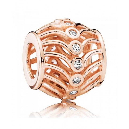 Pandora Charm-Rose Art Deco Jewelry