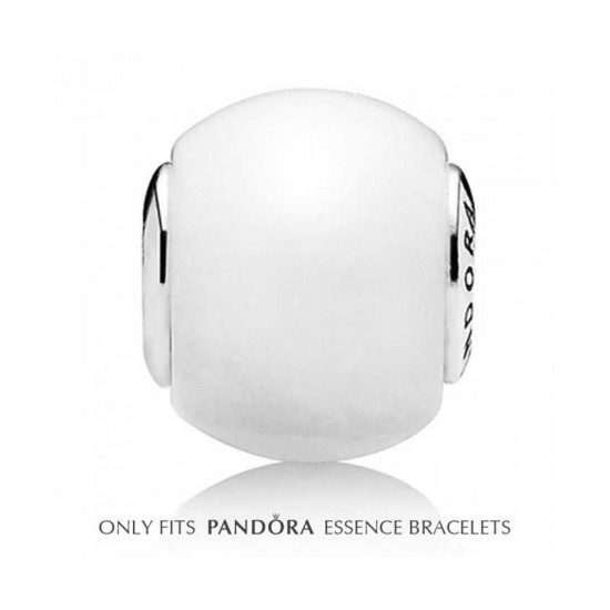 Pandora Charm-Essence Silver Milky Quartz Hope Bead