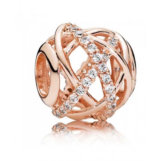 Pandora Charm-Rose Galaxy Cubic Zirconia Jewelry