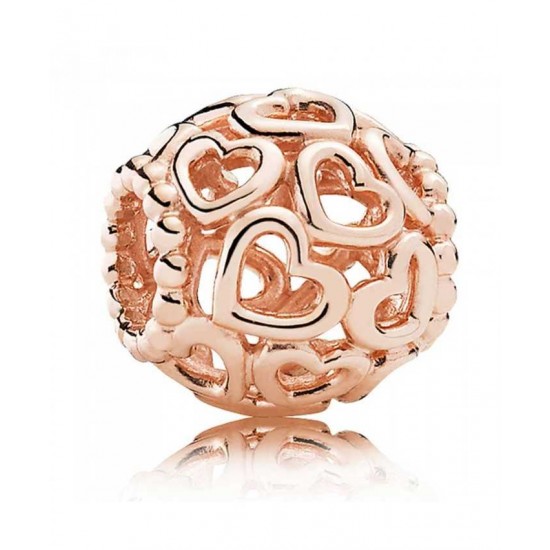 Pandora Charm-Rose Open Your Heart Jewelry