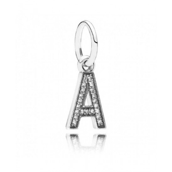 Pandora Charm-Sparkling Alphabet A Pendant