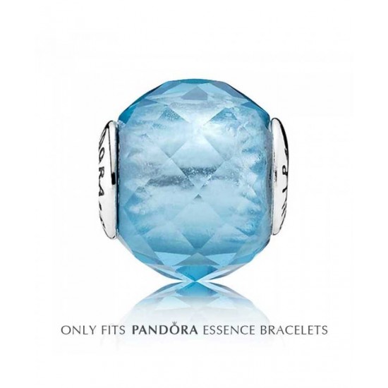 Pandora Charm-Essence Silver Blue Crystal Friendship