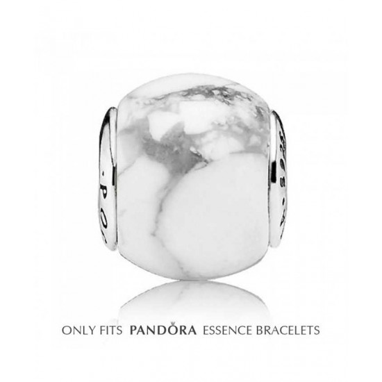 Pandora Charm-Essence Silver Magnesite Positivity Bead