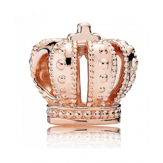 Pandora Charm-Rose Royal Crown Jewelry