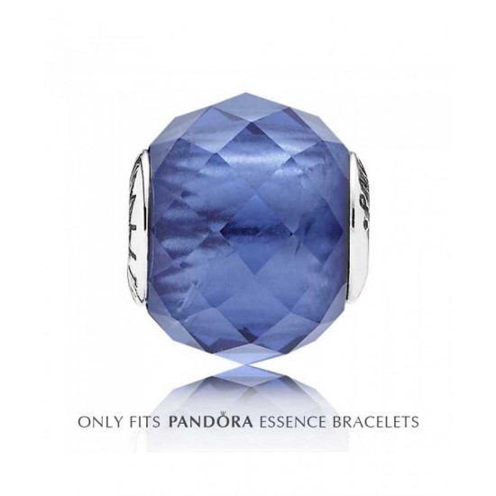 Pandora Charm-Essence Silver Blue Crystal Spirituality