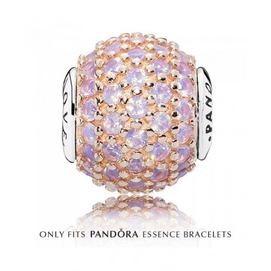Pandora Charm-Essence Silver Pink Crystal Love