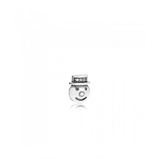 Pandora Charm-Happy Snowman Petite Locket