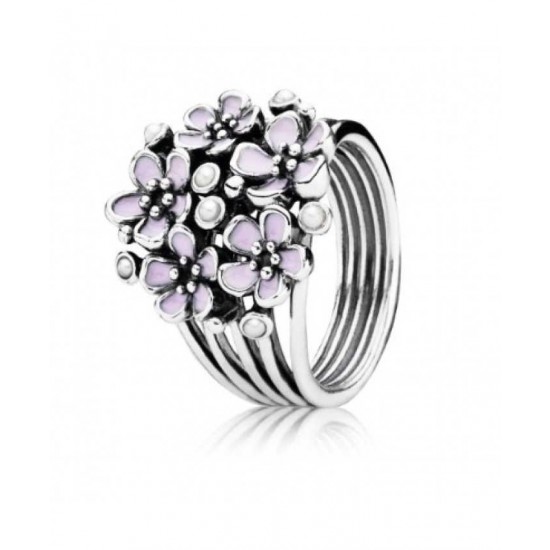 Pandora Ring-Silver Cherry Blossom Flower Cluster